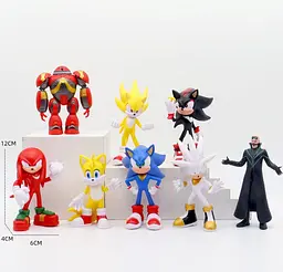 Іграшки фігурки Супер Сонік Sonic The Hedgehog 3 набір 8 шт. - мініатюра 2