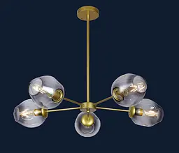 Люстра молекула Levistella 7526039-5 GD+BK - мініатюра 2