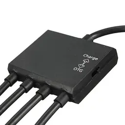 Концентратор Lapara (LA-MicroUSB-OTG-HUB black) - мініатюра 5