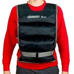 Обважнювальний жилет EasyFit EF-VST-18 чорний, 18 кг