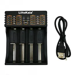 Зарядний пристрій LiitoKala Lii-402, 4x(Lion/NiMH/NiCd), Power Bank function - мініатюра 3