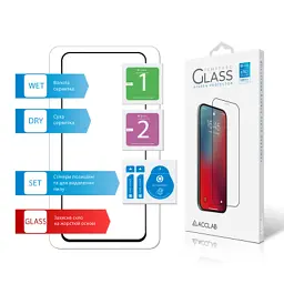 Скло захисне ACCLAB Full Glue Oppo A3 5G Black (1283126598876) - мініатюра 7