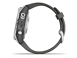 Смарт-годинник Garmin Fenix 7S Pro Solar Silver w. Graphite Band (010-02776-00/01) - мініатюра 2