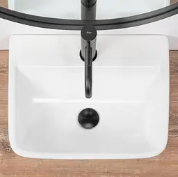 Умивальник Rea Remi white накладний підвісний REA-U6961, Білий - мініатюра 5