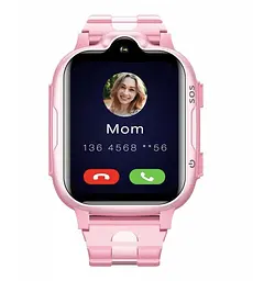 Подарунковий дитячий водонепроникний смарт-годинник Smart Watch K15 4G з камерою і GPS-відстеженням Рожевий - мініатюра 2