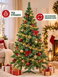 Сертифікована ялинка штучна пухнаста Казкова YaLINKA S15 150 см - мініатюра 7