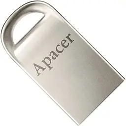 Повністю металевий Usb флешнакопичувач Apacer AH115 32 GB silver