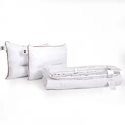 Набір MirSon вовна №9558 Royal Pearl Hand Made Wool літо ковдра 200х220 см + 2 подушки білий (2200010806519) - мініатюра 2