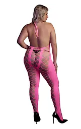 Бодістокінг Ouch! Bodystocking With Halterneck Pink, XL/4XL - мініатюра 2