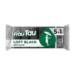 Губки кухонные Frau Tau Loft Black 6 шт. (4820263234891)