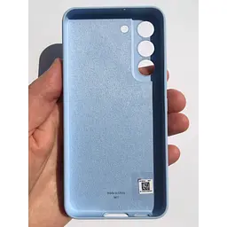 Оригінальний силіконовий чохол Samsung Silicone Cover для Samsung Galaxy S22 Plus (S906) EF-PS906TLEGRU Artic Blue - мініатюра 3