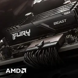 Модуль пам'яті для комп'ютера DDR4 32GB (2x16GB) 3600 MHz Fury Beast Black Kingston Fury (ex.HyperX) (KF436C18BBK2/32) - мініатюра 11
