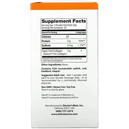 Колаген Doctor's Best Fish Collagen with Naticol 5 г 30 стіків - мініатюра 3