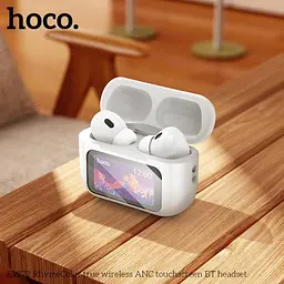 Бездротові навушники HOCO EW72 Soar true wireless ANC NoiseReduction/TouchScreen/5.4 білий - мініатюра 2