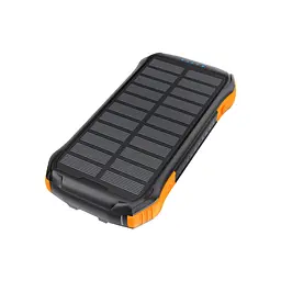 Батарея универсальная Choetech 10000mAh, 5V/2.1A, solar panel, Qi-5W, Black-Orange (B659-OR)