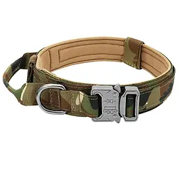 Нашийник для собак з повідцем Harness, нейлоновий з металевою пряжкою-фастекс XL, Камуфляж - мініатюра 3
