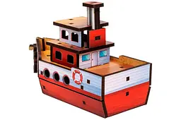 Конструктор дерев'яний Puz-00962 "Turbo Ship" в кульку PuzzleOK - мініатюра 5
