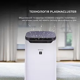 Очищувач повітря Sharp FP-J60EUW - мініатюра 3