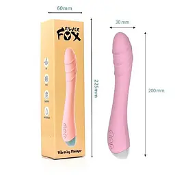 Вібратор рожевий для стимуляції точки G Silver Fox 200 мм 10 режимів з USB - мініатюра 4