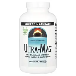 Вітаміни та мінерали Ultra-Mag, 180 вегакапсул Source Naturals vit0000796