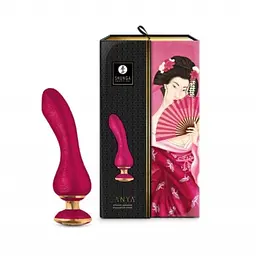 Вібратор Shunga Sanya Intimate Massager для точки G, 18.5х3.8 см малиновий - мініатюра 6