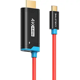 Кабель CableTime USB-C - HDMI PD 100 W 4 K 144 Hz, 2 м (CC 26 L)