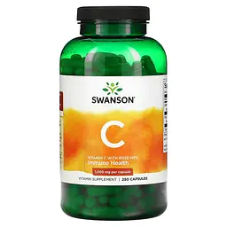 Swanson Вітамін C-1000 з Екстрактом шипшини - 250 капсул