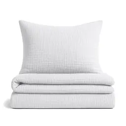 Дитяча постіль Cosas White без простирадла муслін 110х140 см (Set_Muslin_01White_140_2)