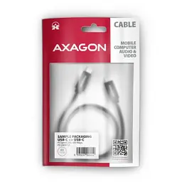 Дата кабель USB-C to USB-C 3.0m USB 2.0 PD 240W 5A black AXAGON (BUCM2-CM30AB) - мініатюра 2