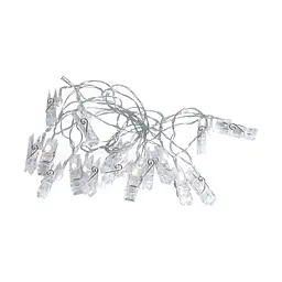 Гірлянда-нитка GarlandoPro Прищіпки 20 LED довжина 5 м, теплий білий (A65) - мініатюра 9