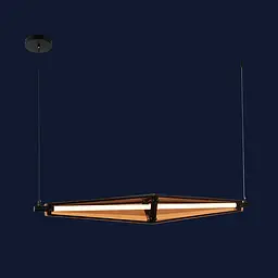 Світильник підвісний LED Levistella 79112450-1led (1000) BR, 18W, три режими світла, металевий каркас, сучасний стиль для дому - мініатюра 2