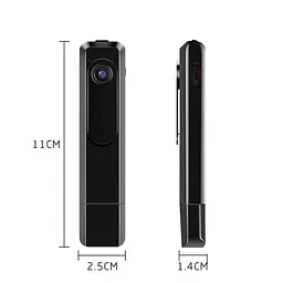 Міні камера - портативний відеореєстратор + диктофон Camsoy C181, Full HD 1080P, micro SD до 64 Гб, акумулятор 560 мАг (100623) - мініатюра 6