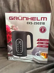 Електрочайник Grunhelm EKS-25031B LED екран  1.7л 2200Вт Чорний - мініатюра 7