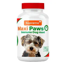 Вітаміни Maxi Paws для імунітету собак великих порід, 120 табл. × 1 г