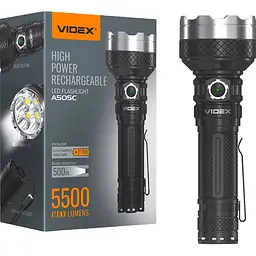 Портативний світлодіодний ліхтарик Videx VLF-A505C, 5500Lm 5000K (27297-000)