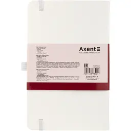 Блокнот Axent Partner, А5, 125х195 мм, 96 арк., клітинка, білий (8201-21-A) - мініатюра 3