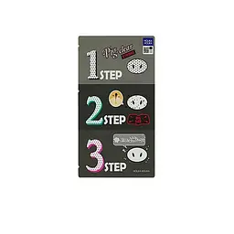 Набір для очищення пор 3-шага Holika Holika Pig Clear Blackhead 3-step kit (strong) від чорних цяток