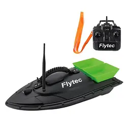 Кораблик для підгодовування риби Flytec HQ2011 на радіоуправлінні, зелена годівниця (100646)