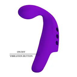 Вібратор на палець Pretty Love Fingering Vibrator Gorgon 9.3 см фіолетовий - мініатюра 9
