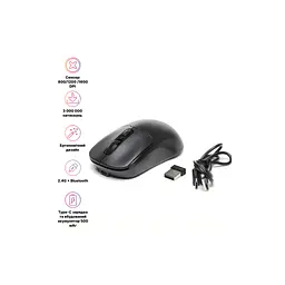 Мишка Hölmer MW-03OF Wireless/Bluetooth Black (MW-03OF) - мініатюра 2