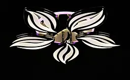 Люстра стельова LED Splendid Ray LK23/5, 120W, чорна/біла, сучасний стиль, з пультом, димер - мініатюра 4