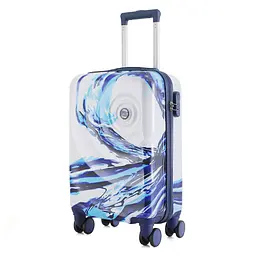 Валіза Semi Line 20" (S) White/Blue Print (T5653-1) - мініатюра 1