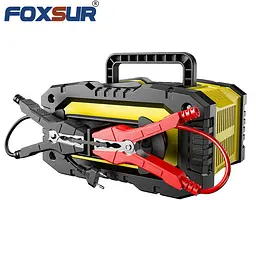 Автомобільний зарядний пристрій Foxsur FPT-100 Автоматичний імпульсний з функцією відновлення 12V 10А - 24V 5A Yellow (19438) - мініатюра 3