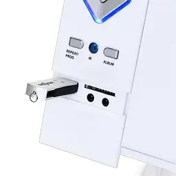 Стереосистема OneConcept V-12 MP3 CD плеєр USB SD AUX Білий (10006663) - мініатюра 7