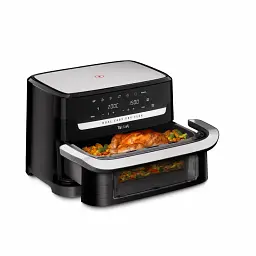 Аерогриль Tefal Dual Easy Fry Flex 2700 Вт чорний (EY9228E0) - мініатюра 3