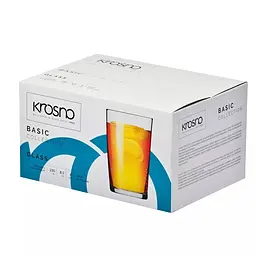 Набір високих склянок Krosno Basic скло 250 мл 6 шт. (788760) - мініатюра 3