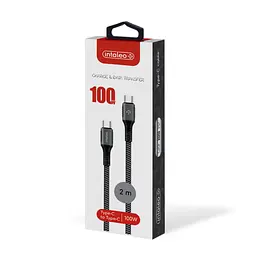 Кабель для передачи данных Intaleo CBGPD100WTT2 USB-C to USB-C 100W 2.0m (1283126559570) - миниатюра 2