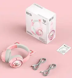 Навушники Bluetooth Onikuma B5 Pink - мініатюра 4