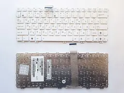 Клавіатура для ноутбуків Asus EEE PC 1011, 1015, X101 series біла без рамки RU/US