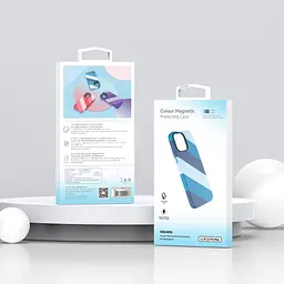 Захисний чохол Vokamo для iPhone 15 Plus з магнітом Blue - мініатюра 6
